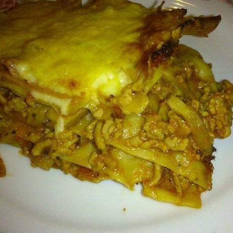 Vargányás bolognai lasagne